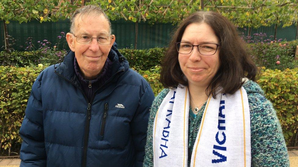 Emma Ruckley with her father Peter