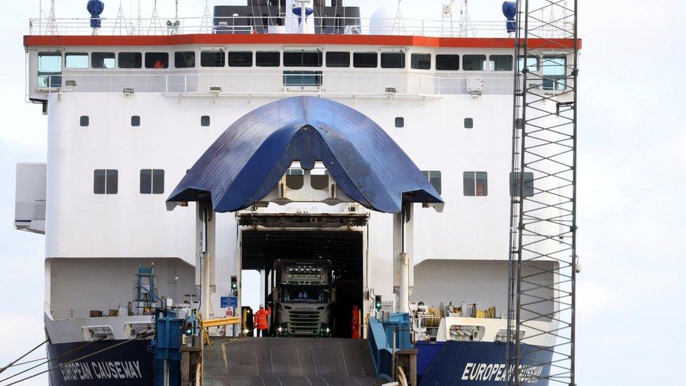 boat at Larne port