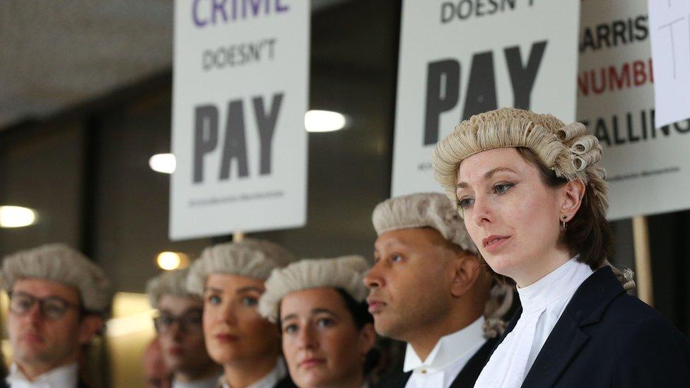 Barristers on strike