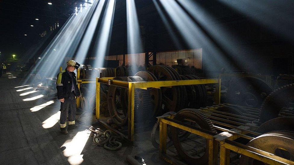 Steel worker in Sheffield