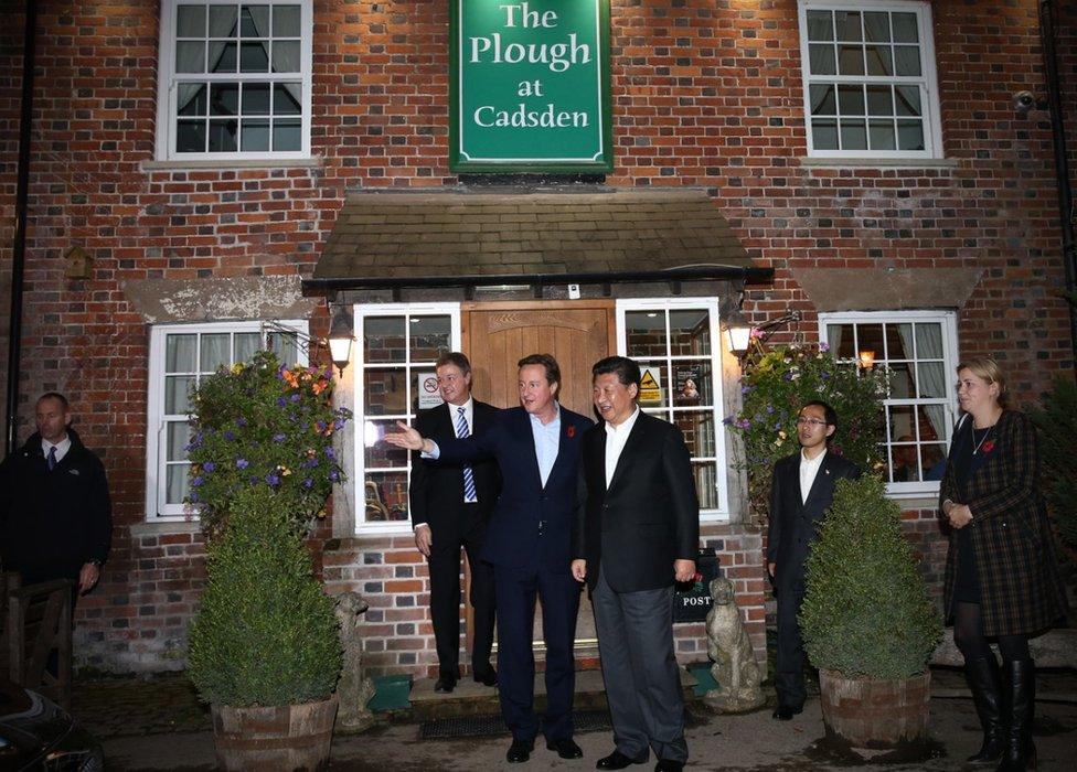 The Prime Minister and the President of China at The Plough