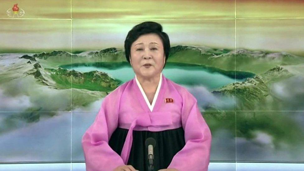 North Korean newsreader Ri Chun-hee