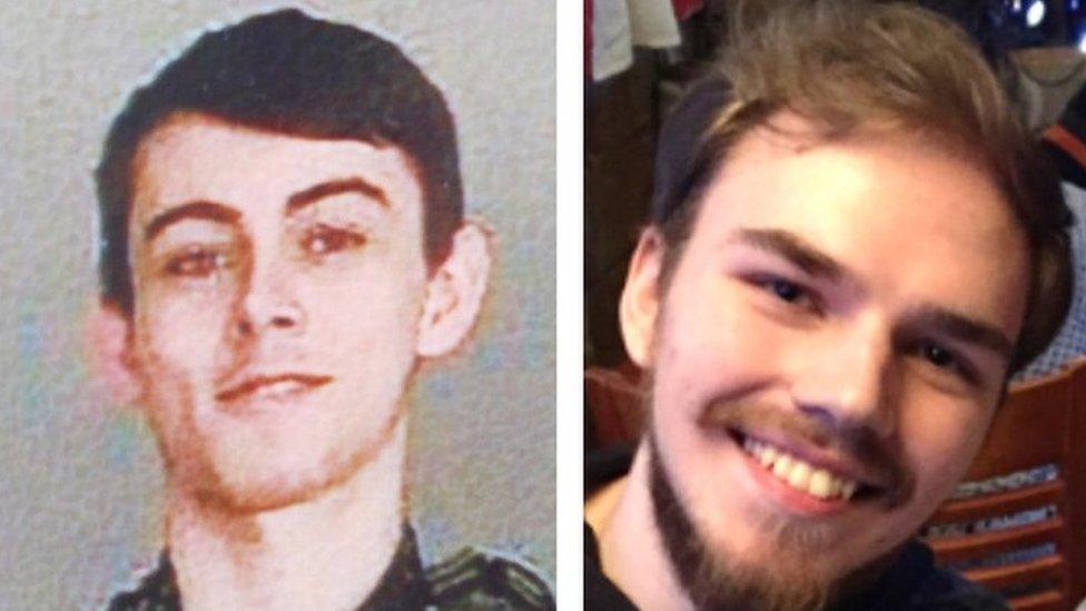 Bryan Schmegelsky (left) and Kam McLeod have been missing since last Friday