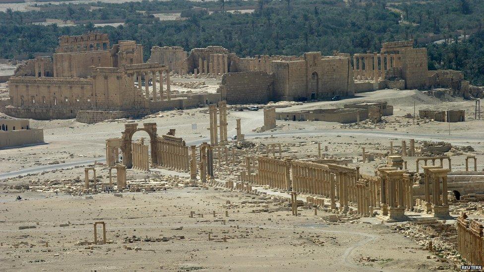 The ancient Temple of Bel at Palmyra, Syria, (13 June 2009)