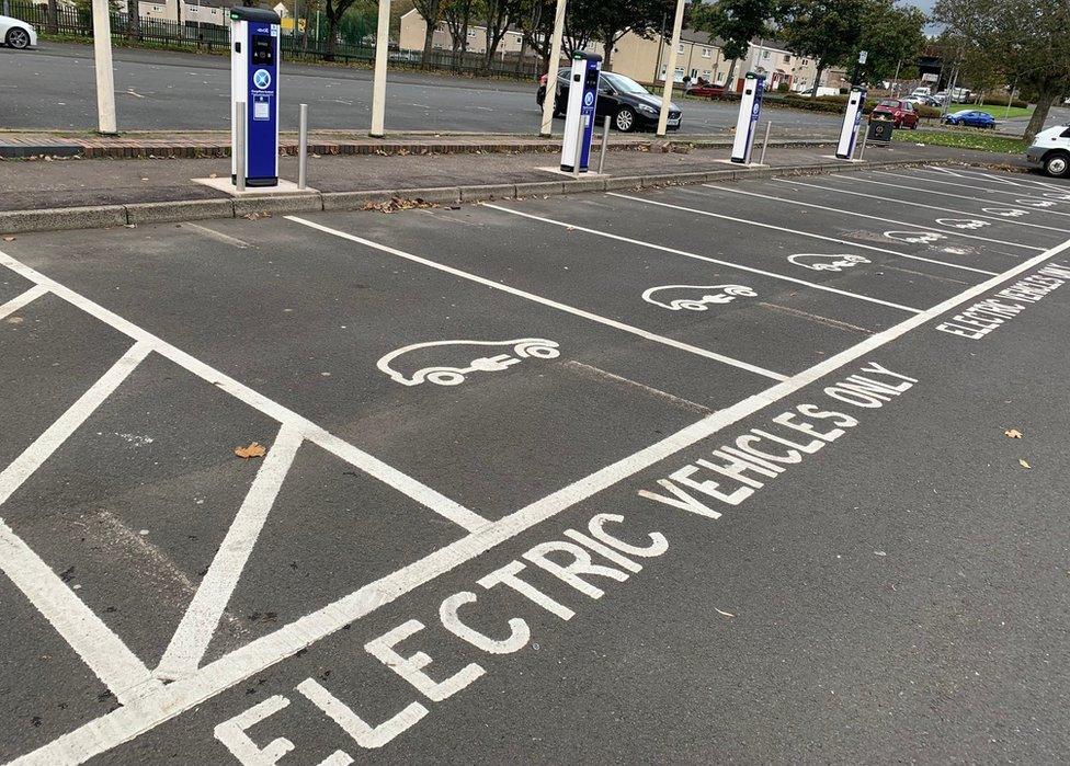 charging point parking spaces