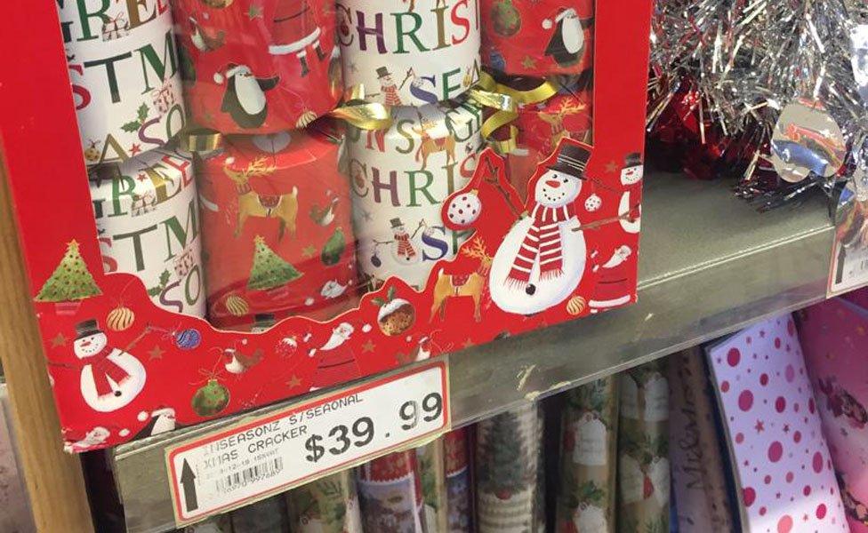 Box of Christmas crackers