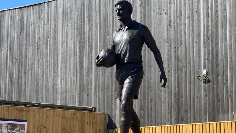 The statue of Jimmy Dickinson