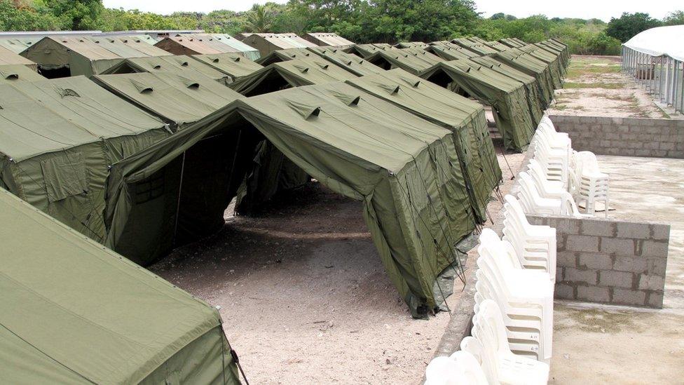 Accommodation in the Nauru offshore processing facility.