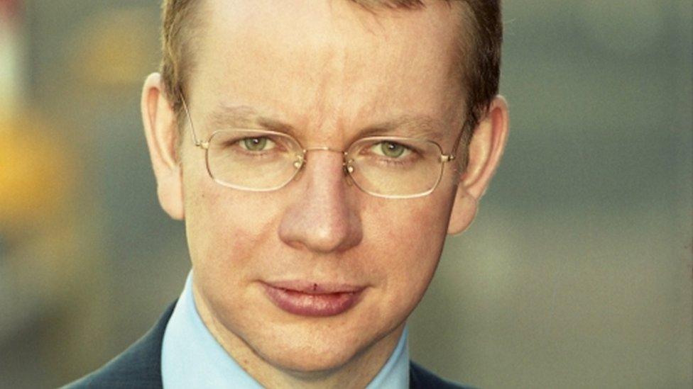 Michael Gove in 1999