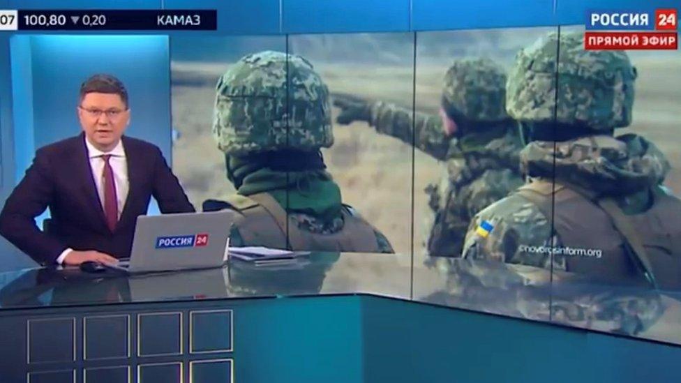 Screenshot from Russian TV channel Rossiya 24