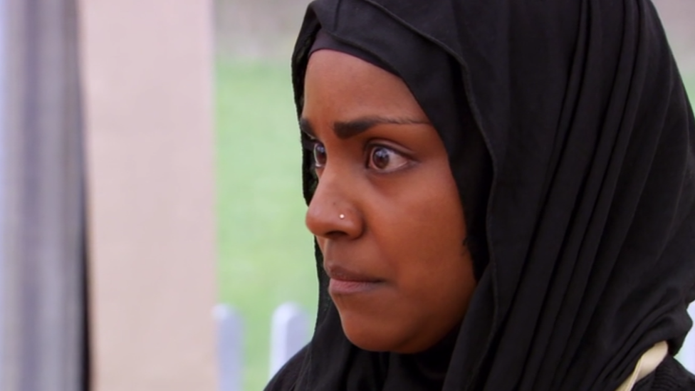 Nadiya looks worried