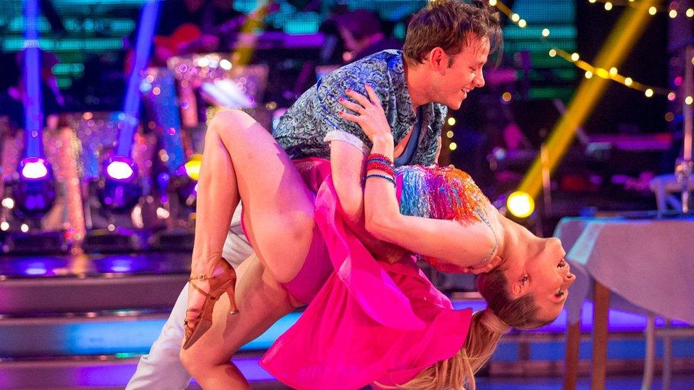 Kevin Clifton and Kellie Bright compete in this year's Strictly Come Dancing