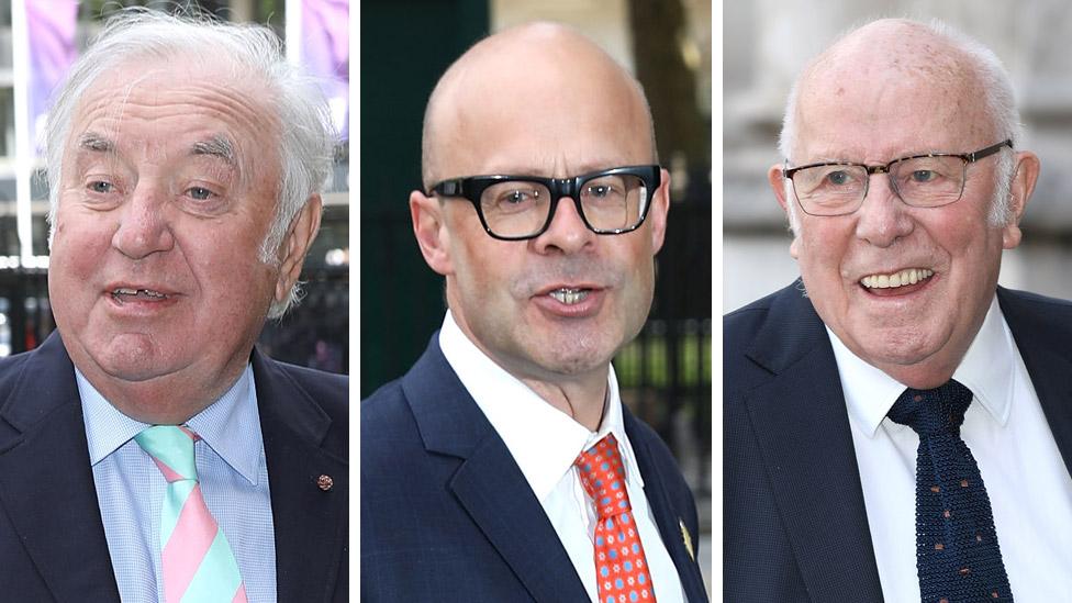 Jimmy Tarbuck, Harry Hill and Richard Wilson