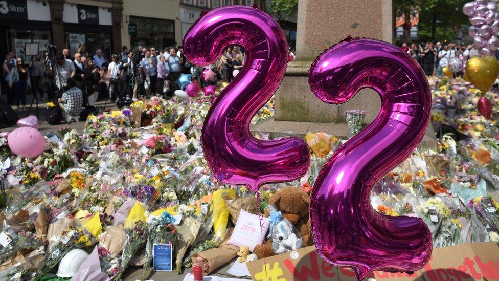 Manchester bombing tributes