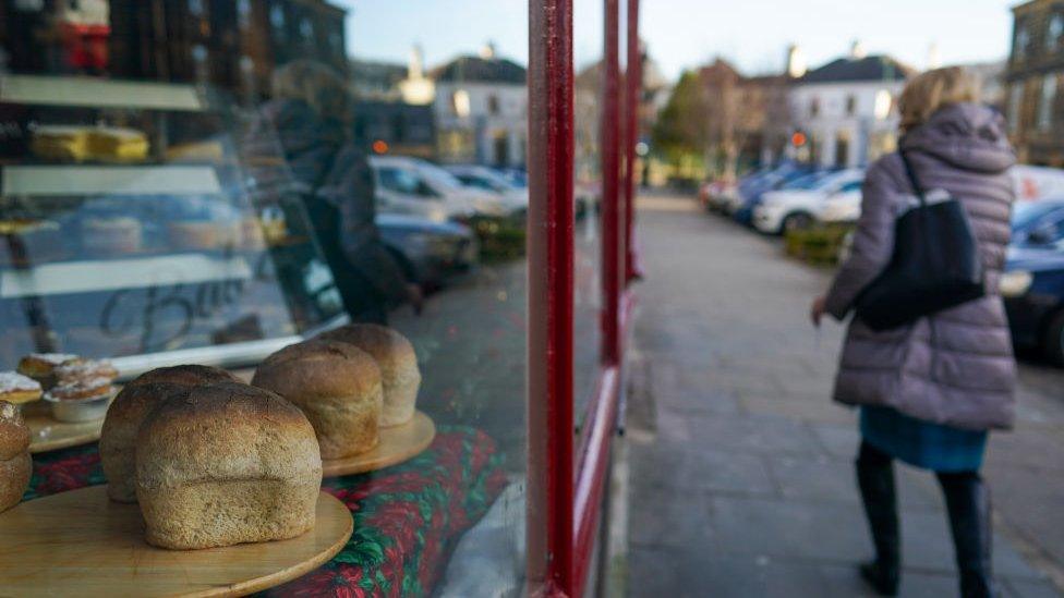 A shop window in Guisborough.