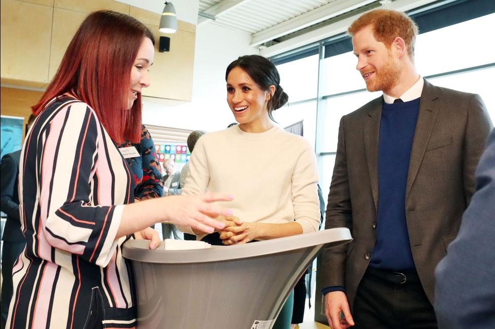 The Duke and Duchess of Sussex in Belfast in March