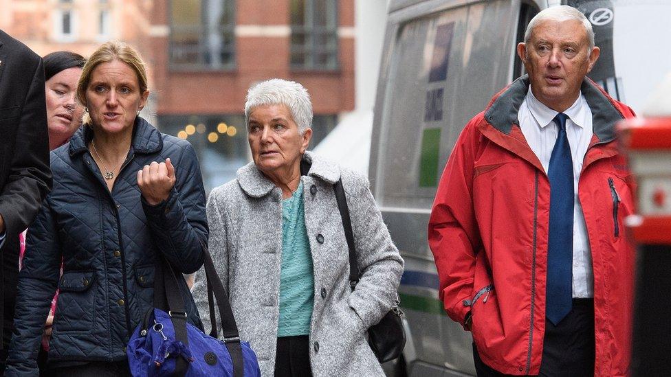 Family of Jo Cox arrive at the Old Bailey