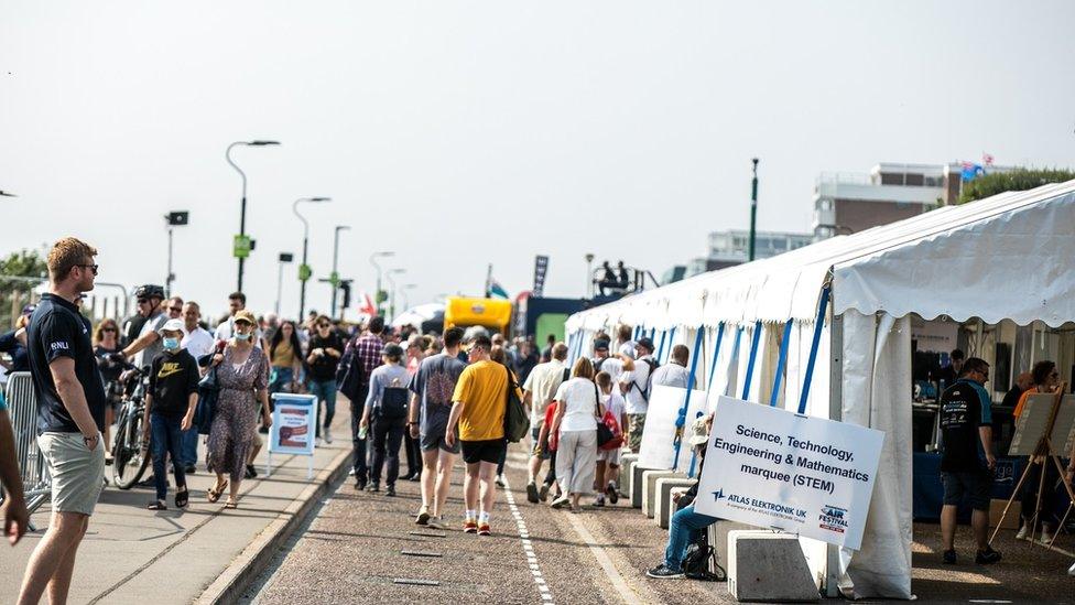 STEM stands at the festival