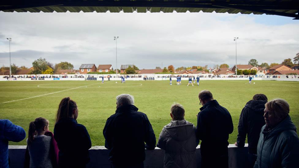 Fans watching Bury FC