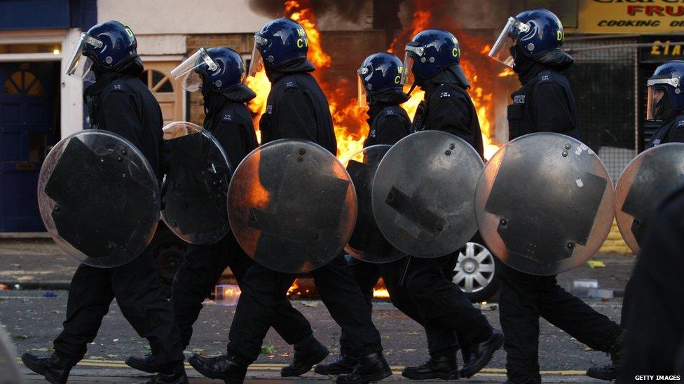 Riot Police during the 2011 Riots