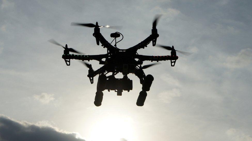 A stock image of a drone