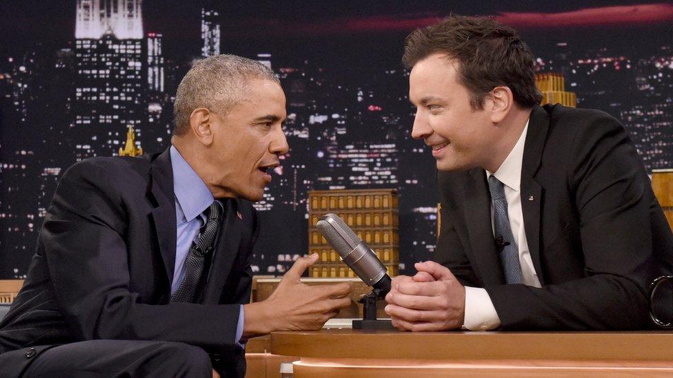 Jimmy Fallon and Barack Obama on The Tonight Show