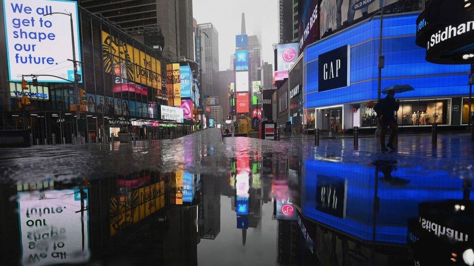 Deserted Times Square