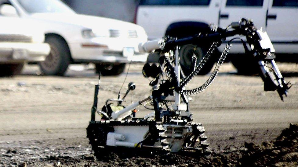 file photo of a bomb disposal robot