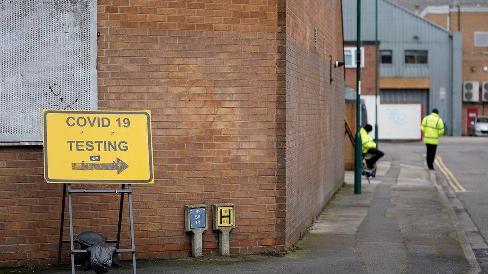 Testing site in Nottingham city centre