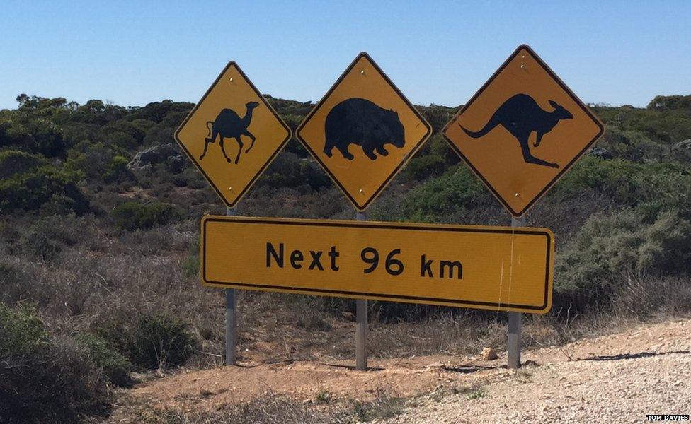 Australian road sign