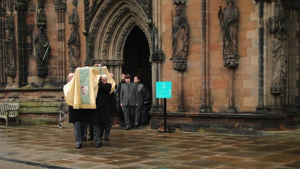 Funeral at Lichfield Cathedral