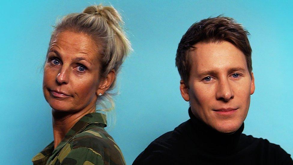 Dustin Lance Black and Ulrika Jonsson