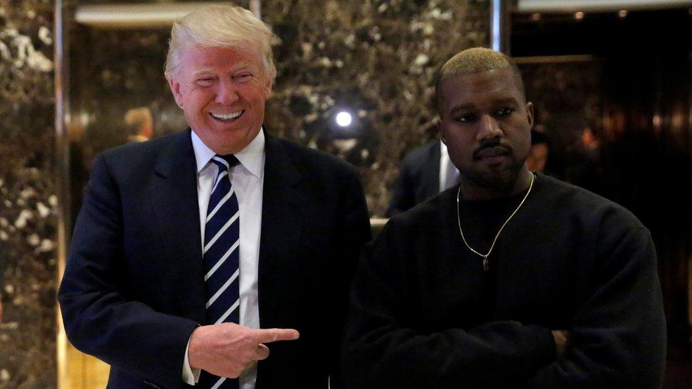 Donald Trump and Kanye West