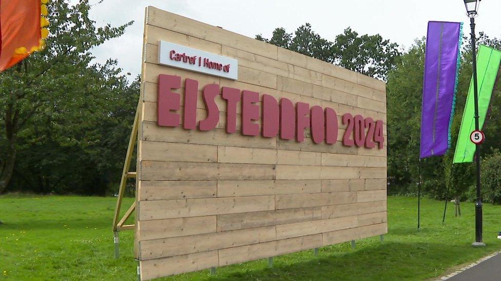 Arwydd Eisteddfod 2024