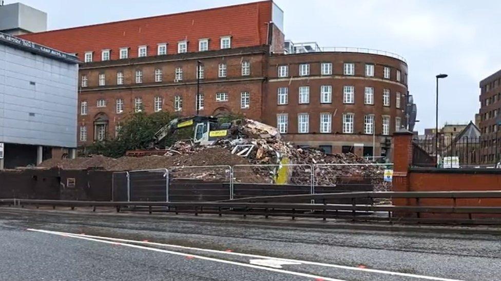 The building was demolished over the weekend