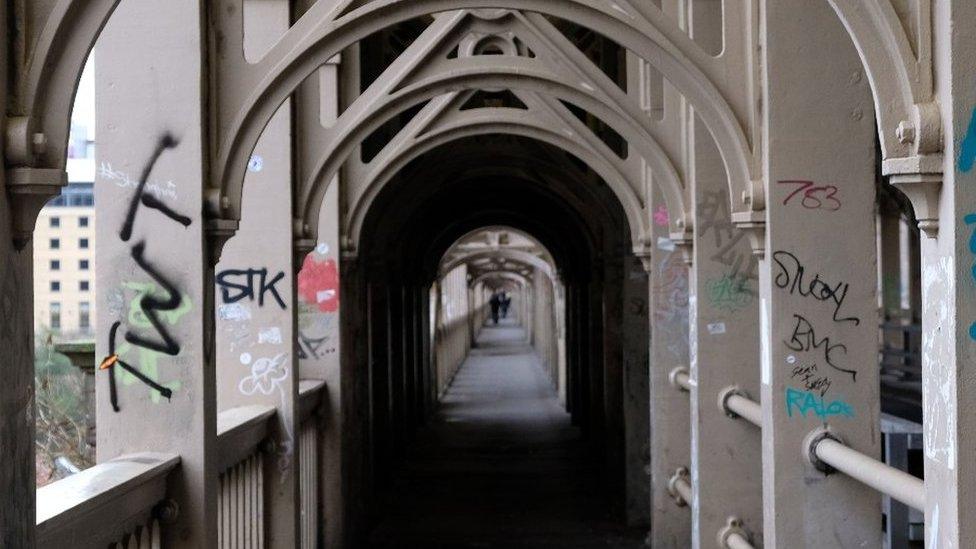 Graffiti on the High Level Bridge