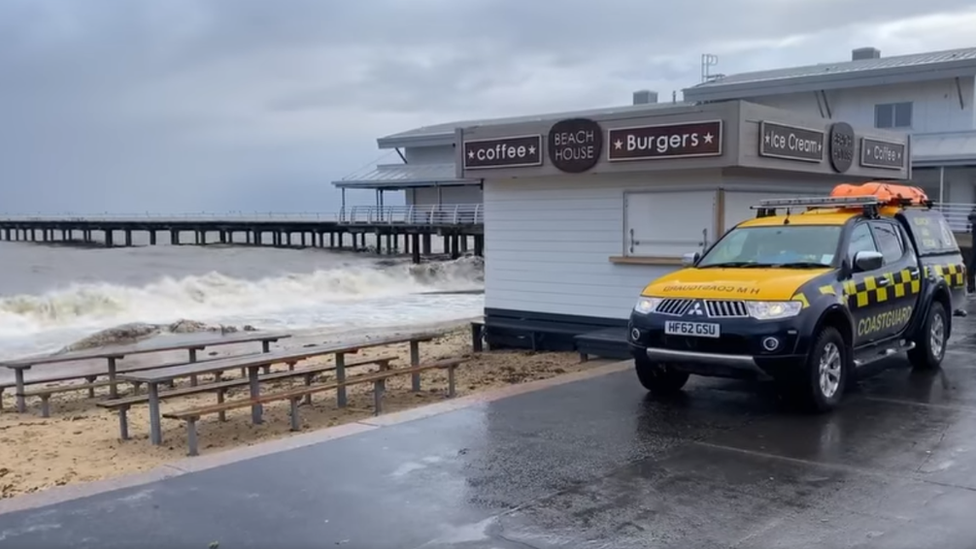 Coastguard at beach