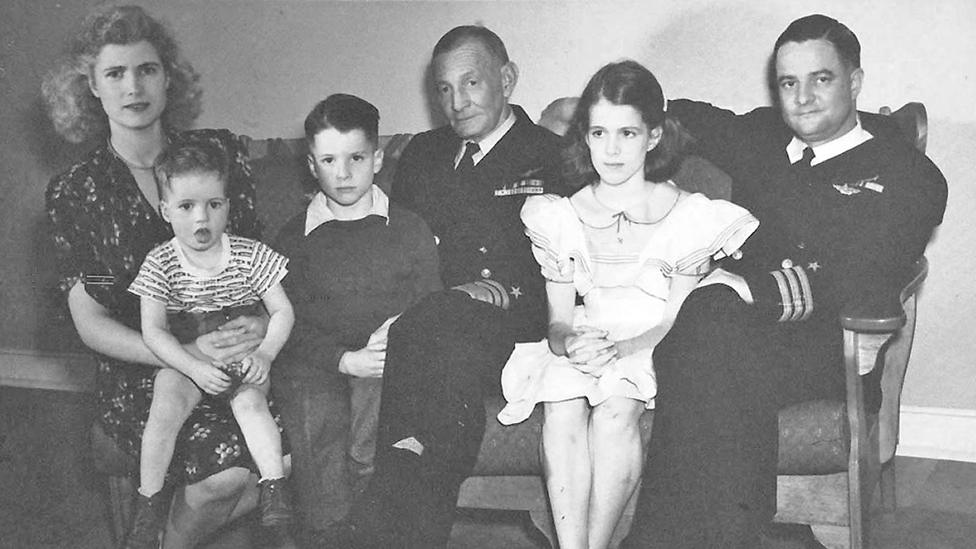 Family portrait from the office of United States Senator John McCain (Republican of Arizona), the presumptive 2008 Republican nominee for President of the United States, circa 1944.