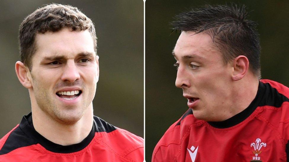 George North a Josh Adams