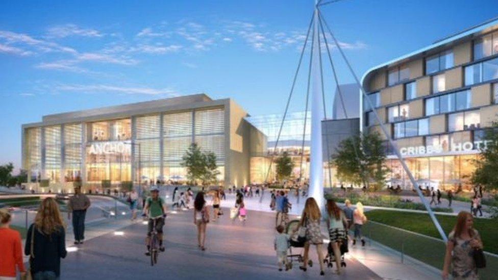 Cribbs Causeway expansion (artist impression)