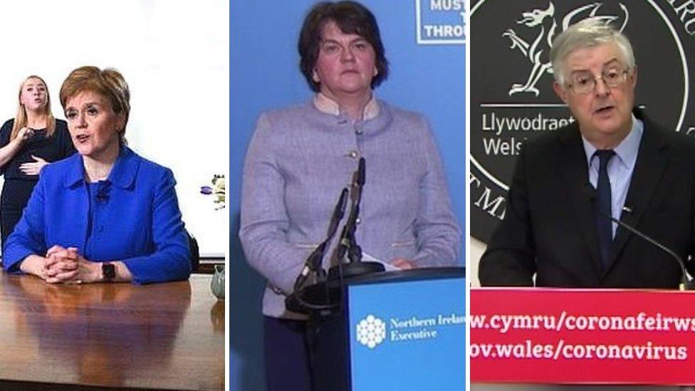 Nicola Sturgeon, Arlene Foster and Mark Drakeford, also spoke to the public about their plans