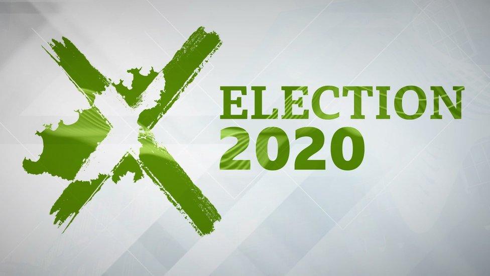 BBC Guernsey Election 2020 logo