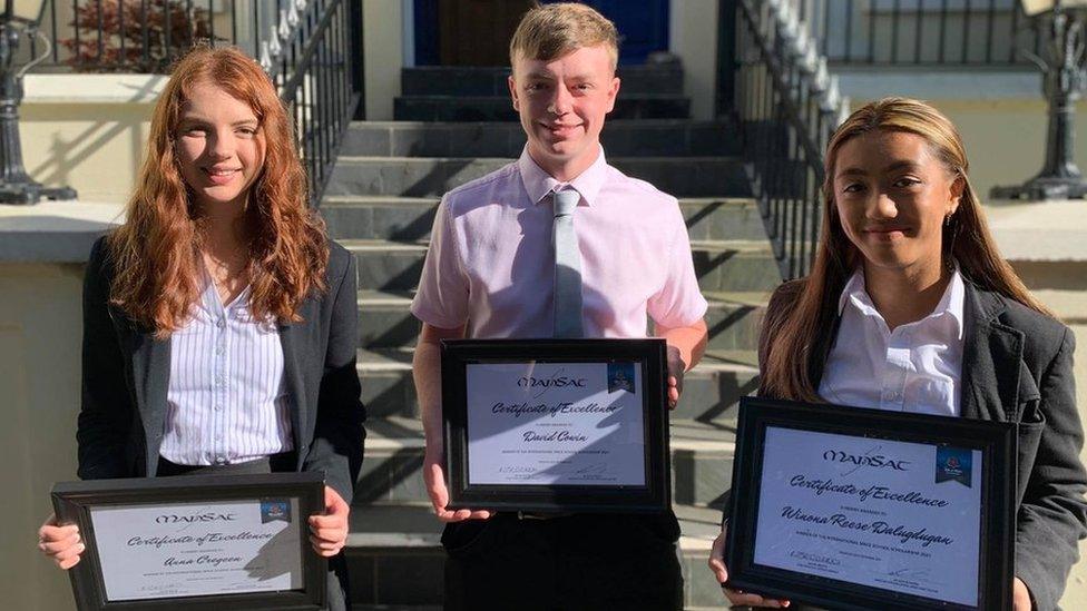 Anna Cregeen, David Cowin and Winona Reese Dalugdugan