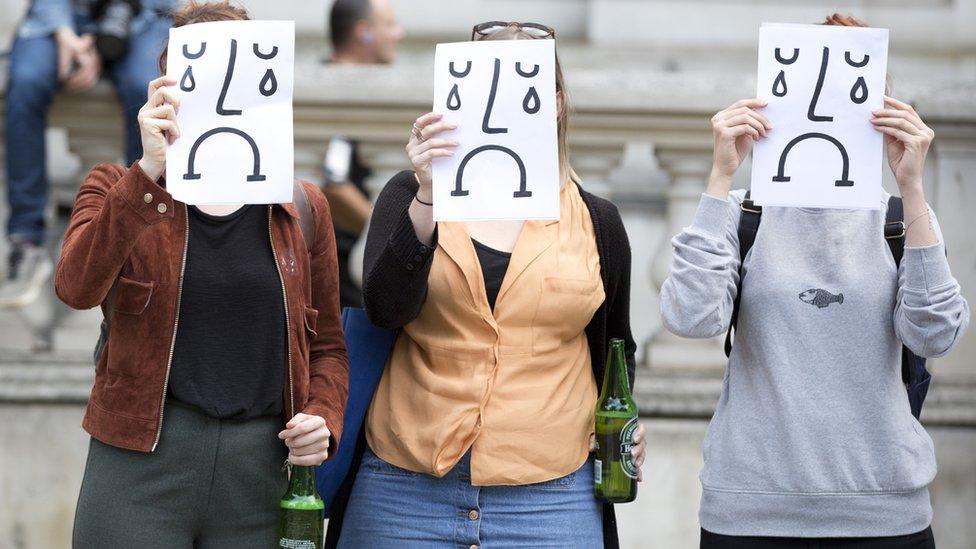 Antii-Brexit protesters