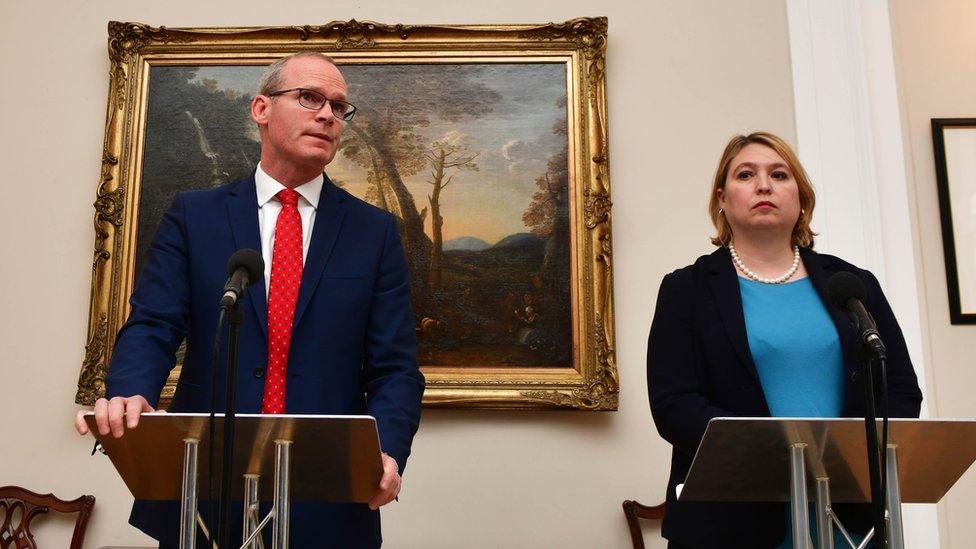 Simon Coveney and Karen Bradley