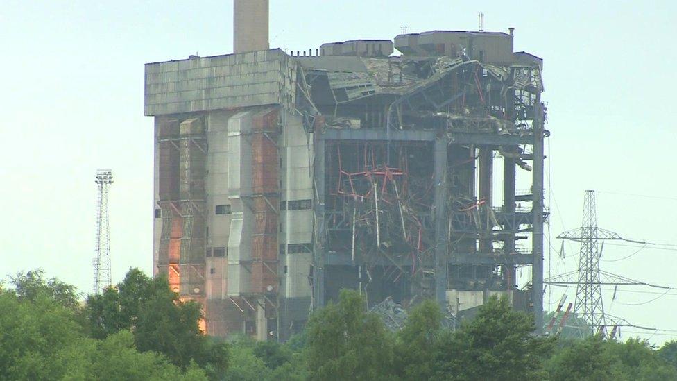 Didcot Power Station demolition