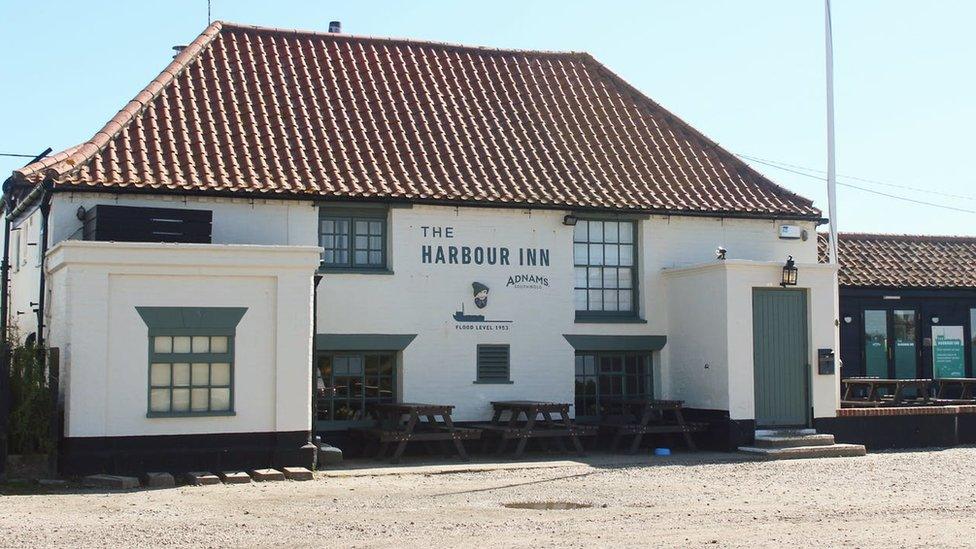 The Harbour Inn pub in Southwold, Suffolk.