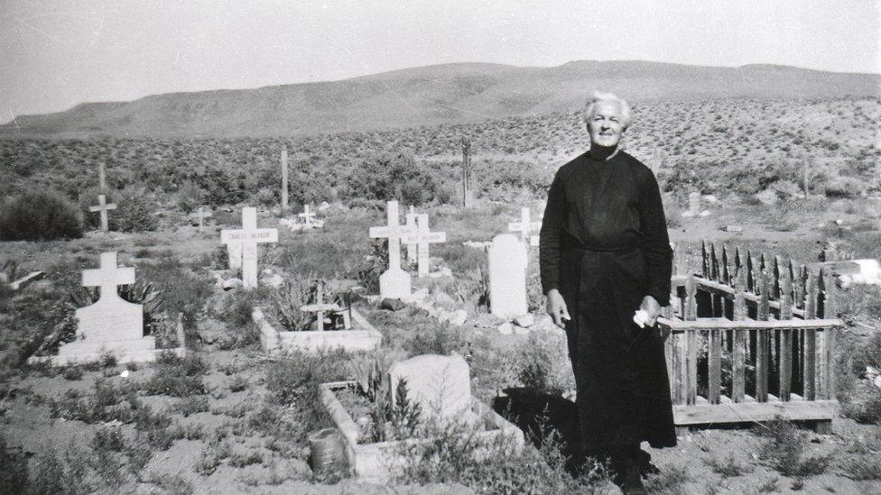 Brother David at Nixon Cemetery