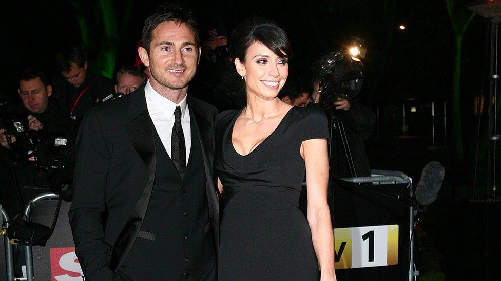 Frank Lampard with his wife, TV presenter Christine Bleakley