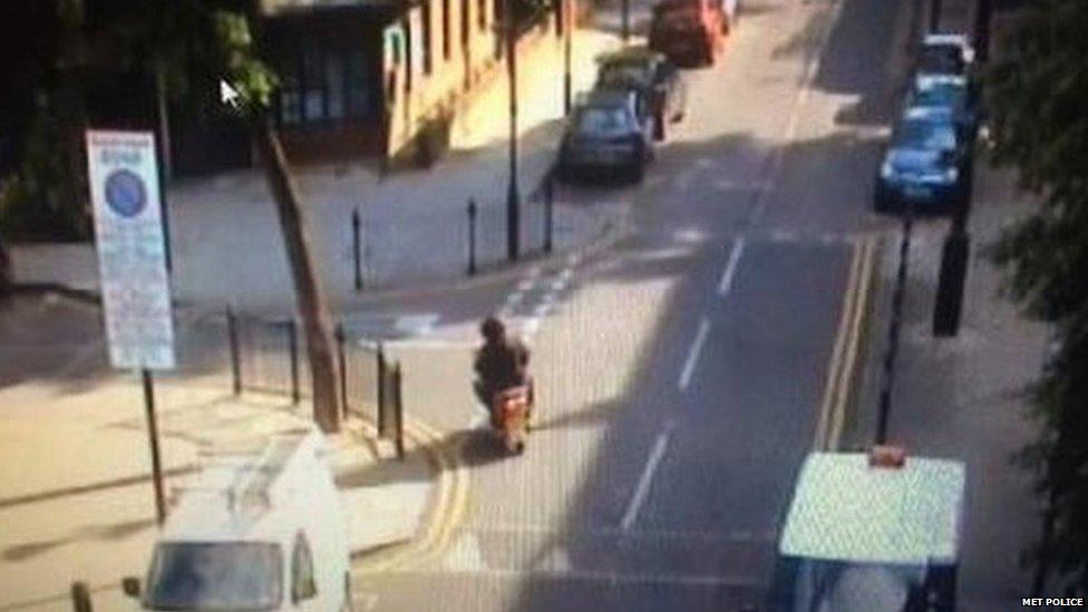 Moped in Islington